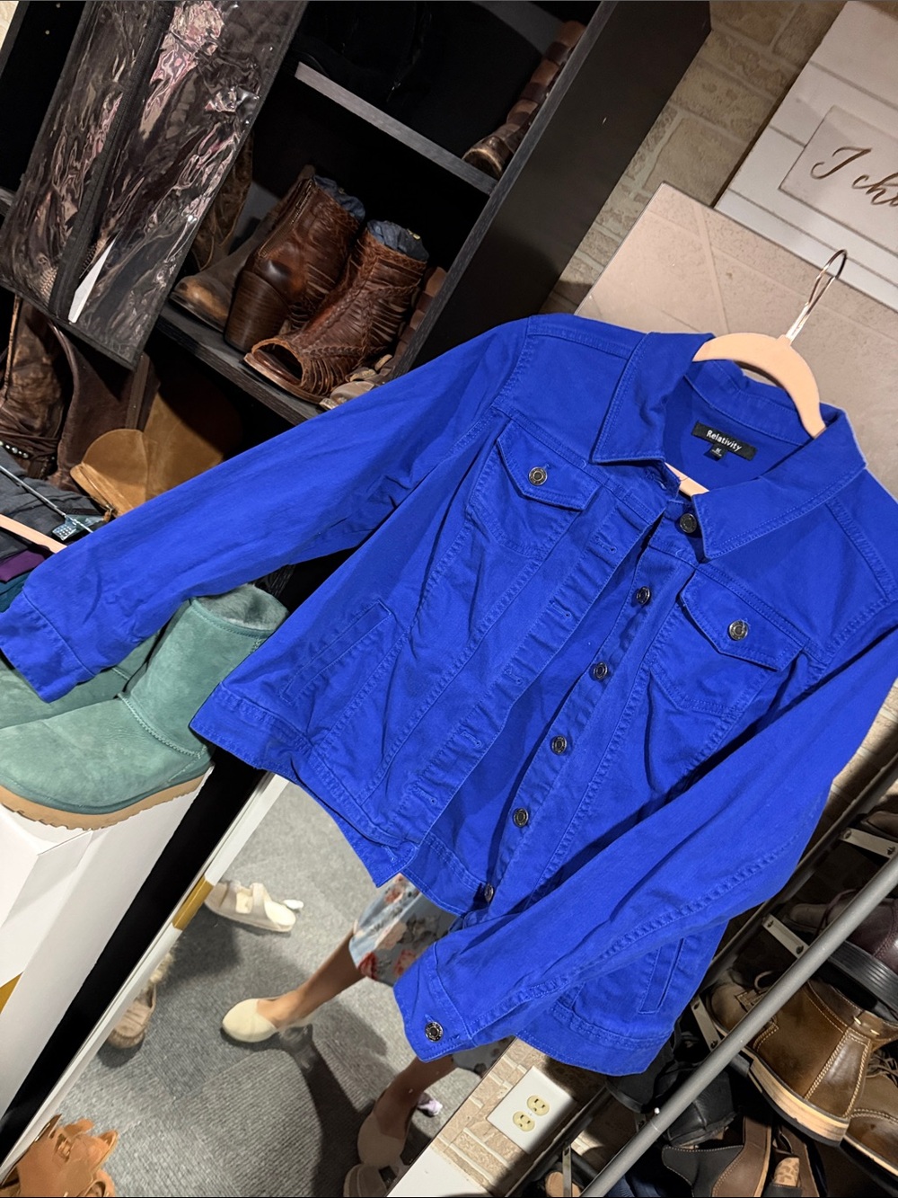 Relativity Electric Blue Jean Jacket
